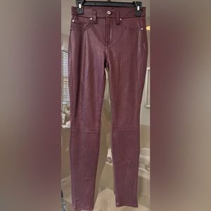 7 For All Mankind Burgundy Jegging Pants